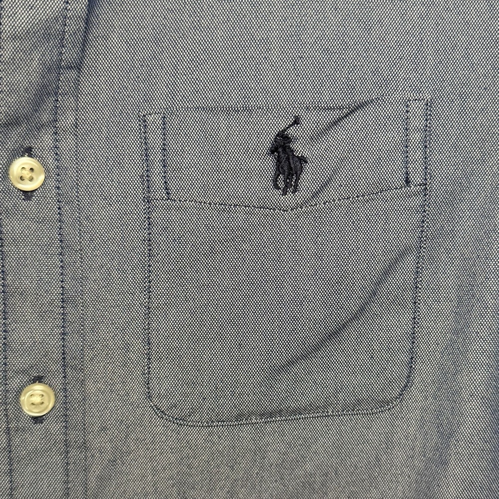 Ralph Lauren Boys Youth Medium 10/12 Performance Button Down Collar Pocket Logo - Picture 4 of 7